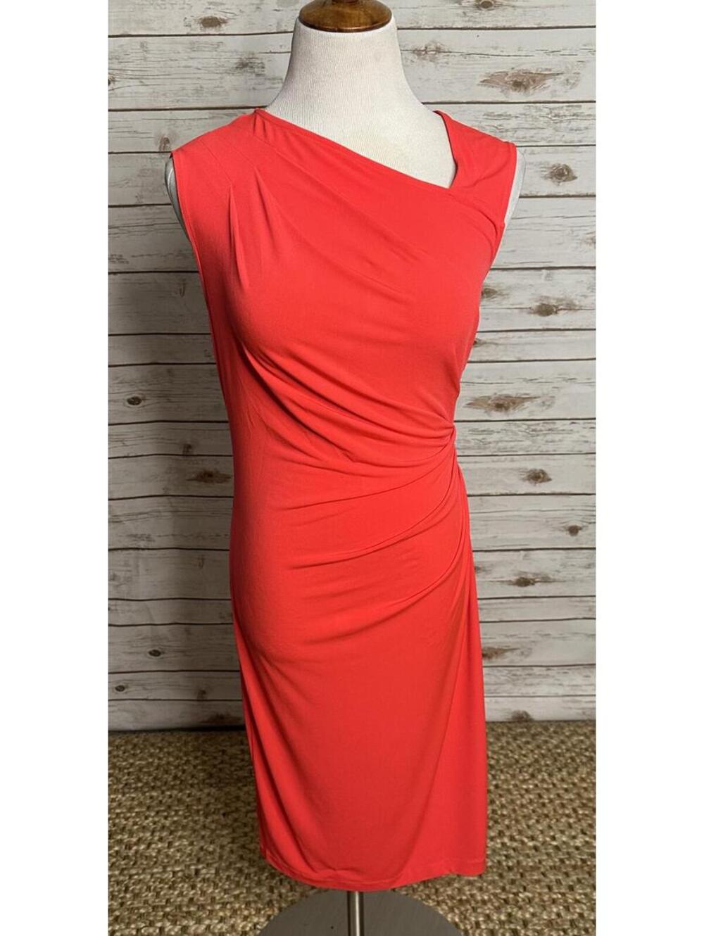 Victoria's Secret asymmetrical neckline midi jersey sheath dress Size Medium